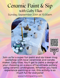 Ceramic Paint & Sip with Gaby Elias
